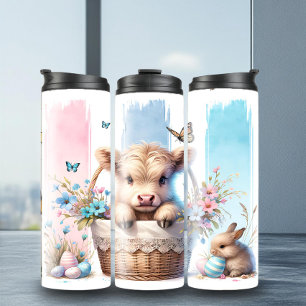 Termo Tumbler de vaca Highland de pincel de Semana Santa