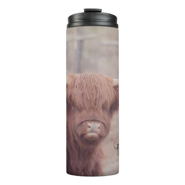 Termo Tumbler de viaje de Longhorn de Escocia (Anverso)