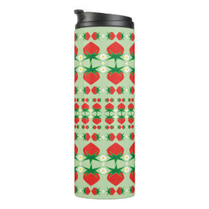 Termo Tumbler de viaje termal de fresas