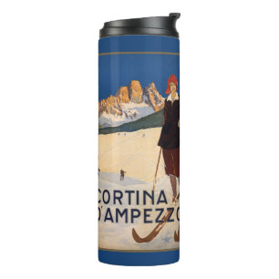 Termo Tumbler de viaje vintage de Italia