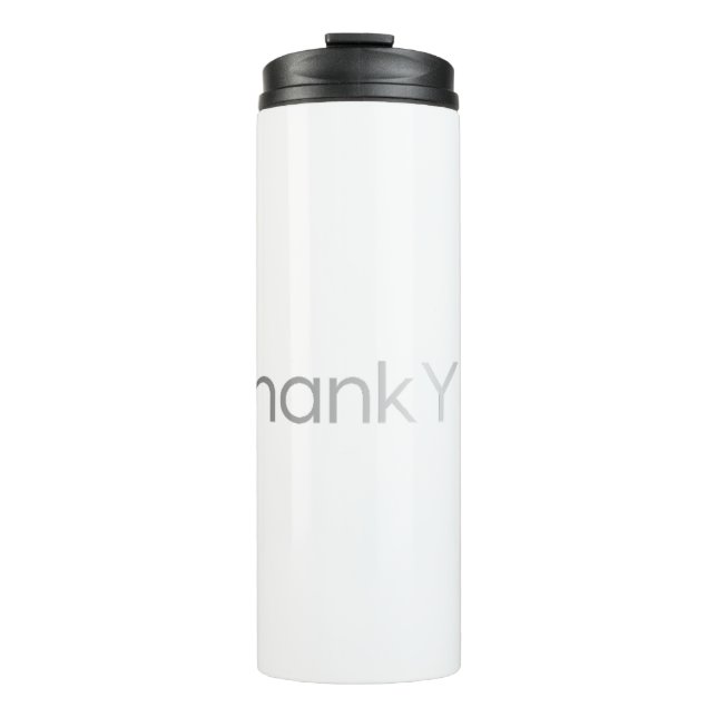 Termo Tumbler de viajes "Gracias AI" (Anverso)