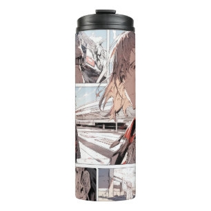 Termo Tumbler estilo tira de historietas de manga anime
