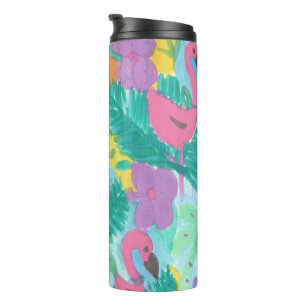 Termo Tumbler Flamingo Tropical