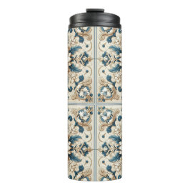 Termo Tumbler floral de alta decoración