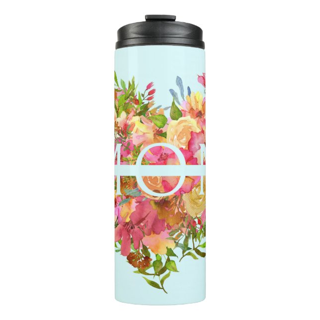 Termo Tumbler floral de MOM (Anverso)