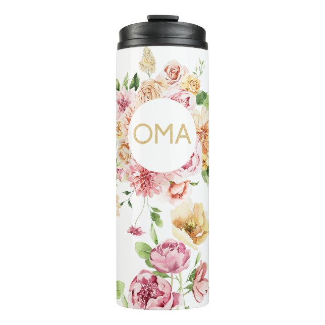 Termo Tumbler Floral Oma Gift (Anverso)