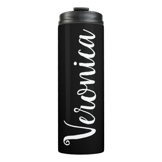 Termo Tumbler negro personalizado (Anverso)
