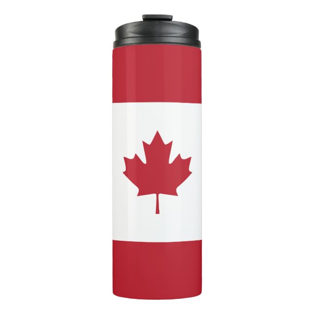 Termo Tumbler rojo de hoja de arce de Canadá (Anverso)