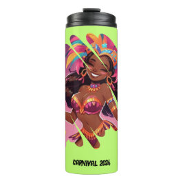 Termo Tumbler sobre el tema del carnaval caribeño person