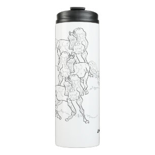 Termo Tumbler termal: Caballos árabes bailando