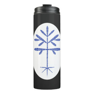 Termo Tumbler termal con aglomeración azul