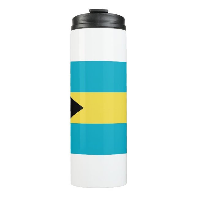 Termo Tumbler termal con bandera de Bahamas (Anverso)