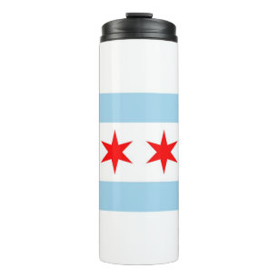 Termo Tumbler termal con bandera de Chicago, Estados Uni
