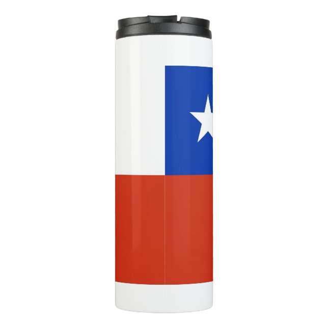 Termo Tumbler termal con bandera de Chile (Reverso)