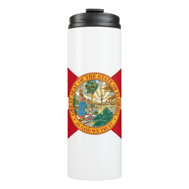Termo Tumbler termal con bandera de Florida, Estados Uni (Anverso)
