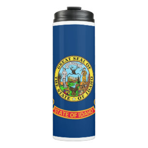 Termo Tumbler termal con bandera de Idaho, EEUU