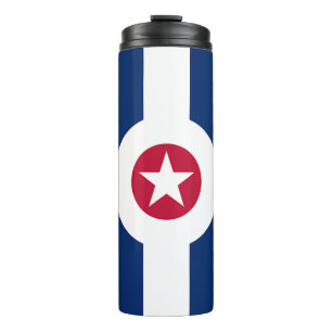 Termo Tumbler termal con bandera de Indianápolis, Estado