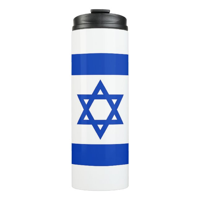 Termo Tumbler termal con bandera de Israel (Anverso)