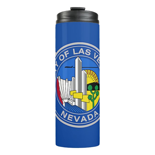Termo Tumbler termal con bandera de Las Vegas, Estados U (Anverso)