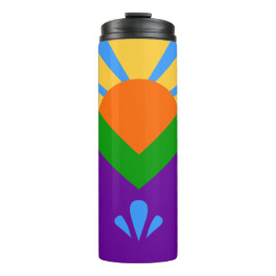 Termo Tumbler termal con bandera de Manitou Springs, Est