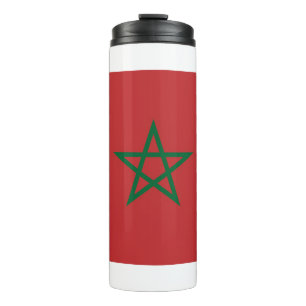 Termo Tumbler termal con bandera de Marruecos