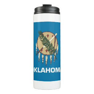 Termo Tumbler termal con bandera de Oklahoma, Estados Un