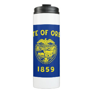Termo Tumbler termal con bandera de Oregon, EE.UU.