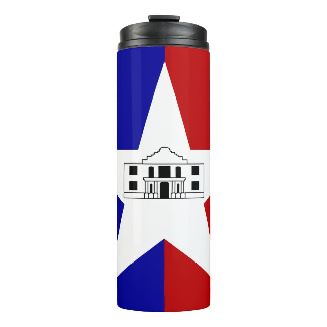Termo Tumbler termal con bandera de San Antonio (Anverso)