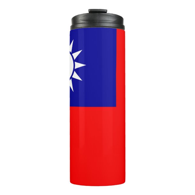 Termo Tumbler termal con bandera de Taiwán (Anverso)