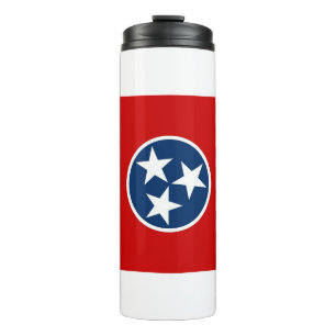 Termo Tumbler termal con bandera de Tennessee, Estados U