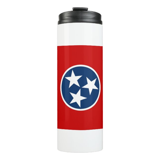 Termo Tumbler termal con bandera de Tennessee, Estados U (Anverso)