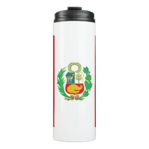 Termo Tumbler termal con bandera del Perú
