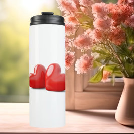 Termo Tumbler termal de amor estéreo 3D el día de San Va