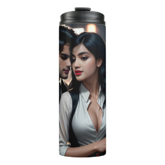 Termo Tumbler termal de arte digital 3D colorido - Perfe