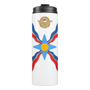 Termo Tumbler termal de bandera asiria