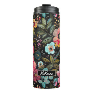 Termo Tumbler termal de bonito BoHo Chalk Florals
