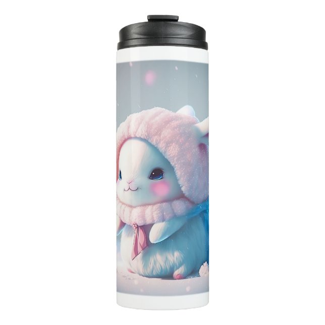 Termo Tumbler termal de conejo de invierno (Anverso)