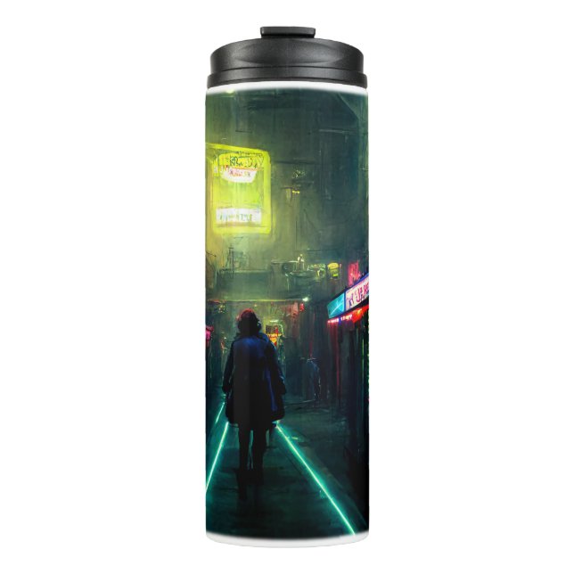 Termo Tumbler termal de Cyberpunk Street (Anverso)