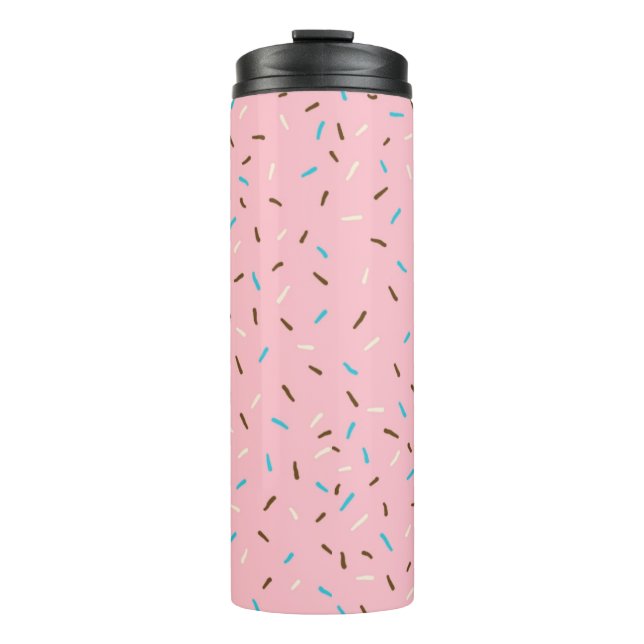 Termo Tumbler termal de espolvorines dulces (rosa de fre (Anverso)