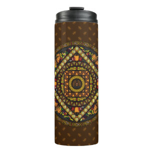 Termo Tumbler termal de Iconos de Acción de Gracias