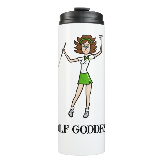 Termo Tumbler termal de la diosa del golf (Anverso)