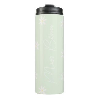 Termo Tumbler termal de margarita Pastel personalizado