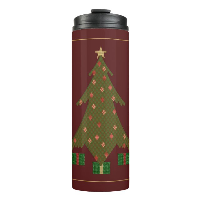 Termo Tumbler termal de Navidades curados (Anverso)