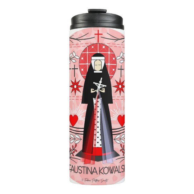 Termo Tumbler termal de San Faustina Kowalska (Anverso)