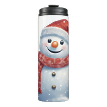 Tumbler termal de Snowman - Perfecto para Chris