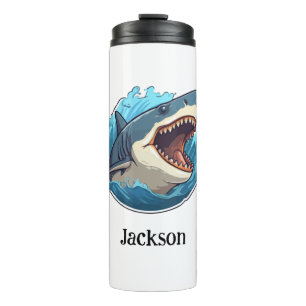 Termo Tumbler termal de tiburón personalizado - Océano