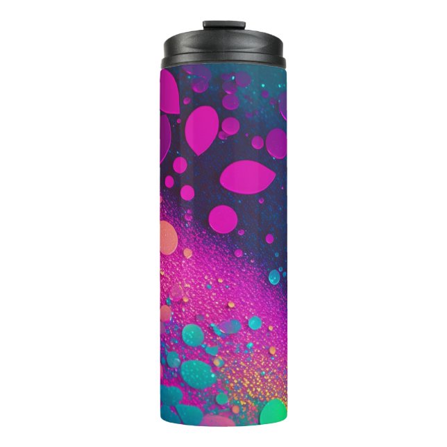 Termo Tumbler termal del Purpurina Magenta oscuro Aqua 1 (Anverso)