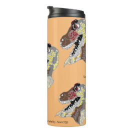 Termo Tumbler termal: Dinosaurios abren la boca
