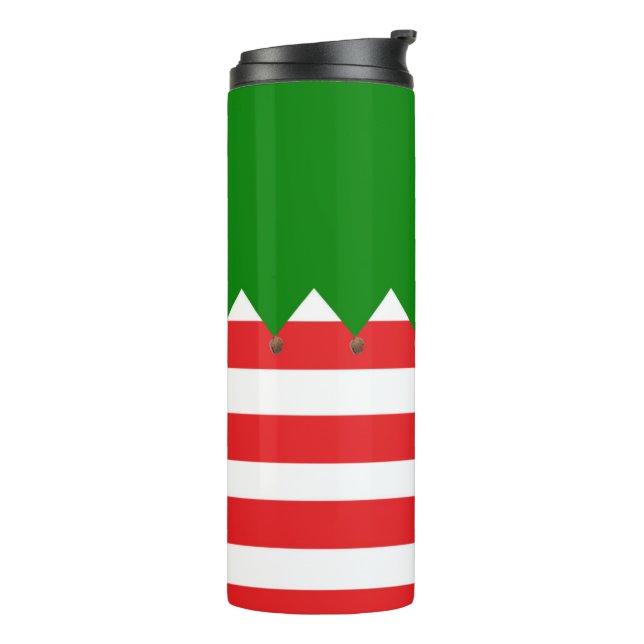 Termo Tumbler termal estilo Elf para navidades (Rotado hacia la izquierda)