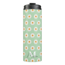 Termo Tumbler Termal Floral Daisy - Estético Insulado
